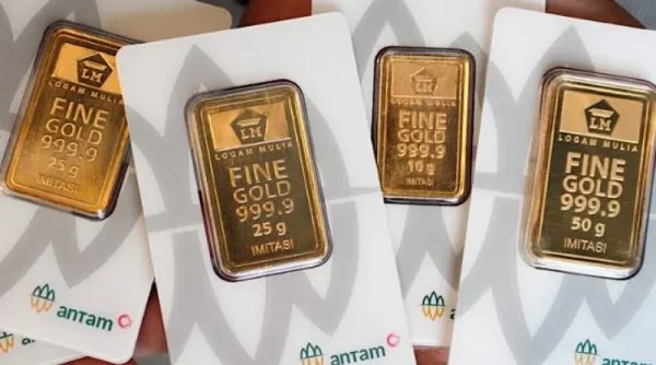 Harga Emas Antam di Pegadaian Hari Ini Kembali Melemah